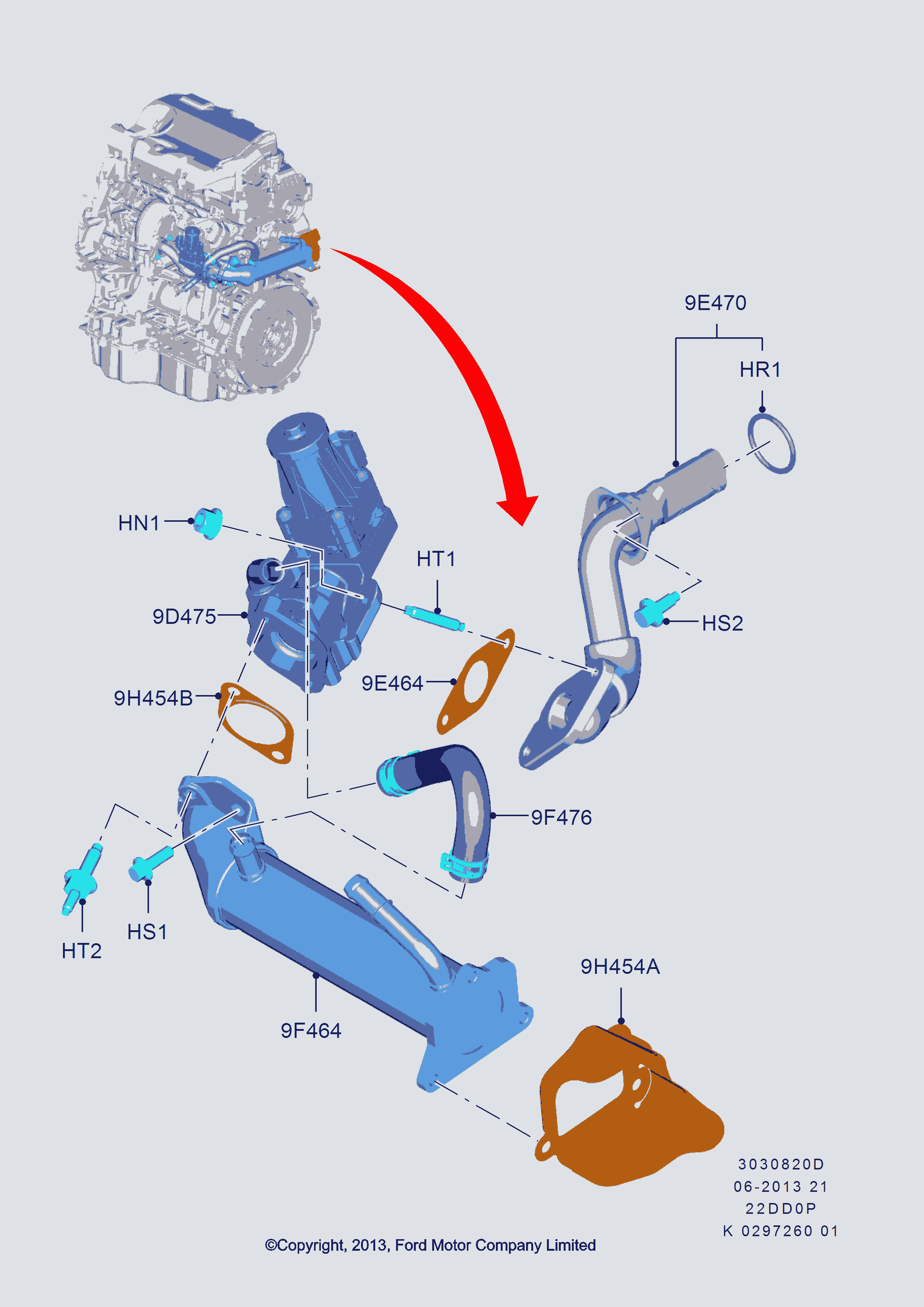 FORD 1807897 - Охладител, ЕГР система vvparts.bg