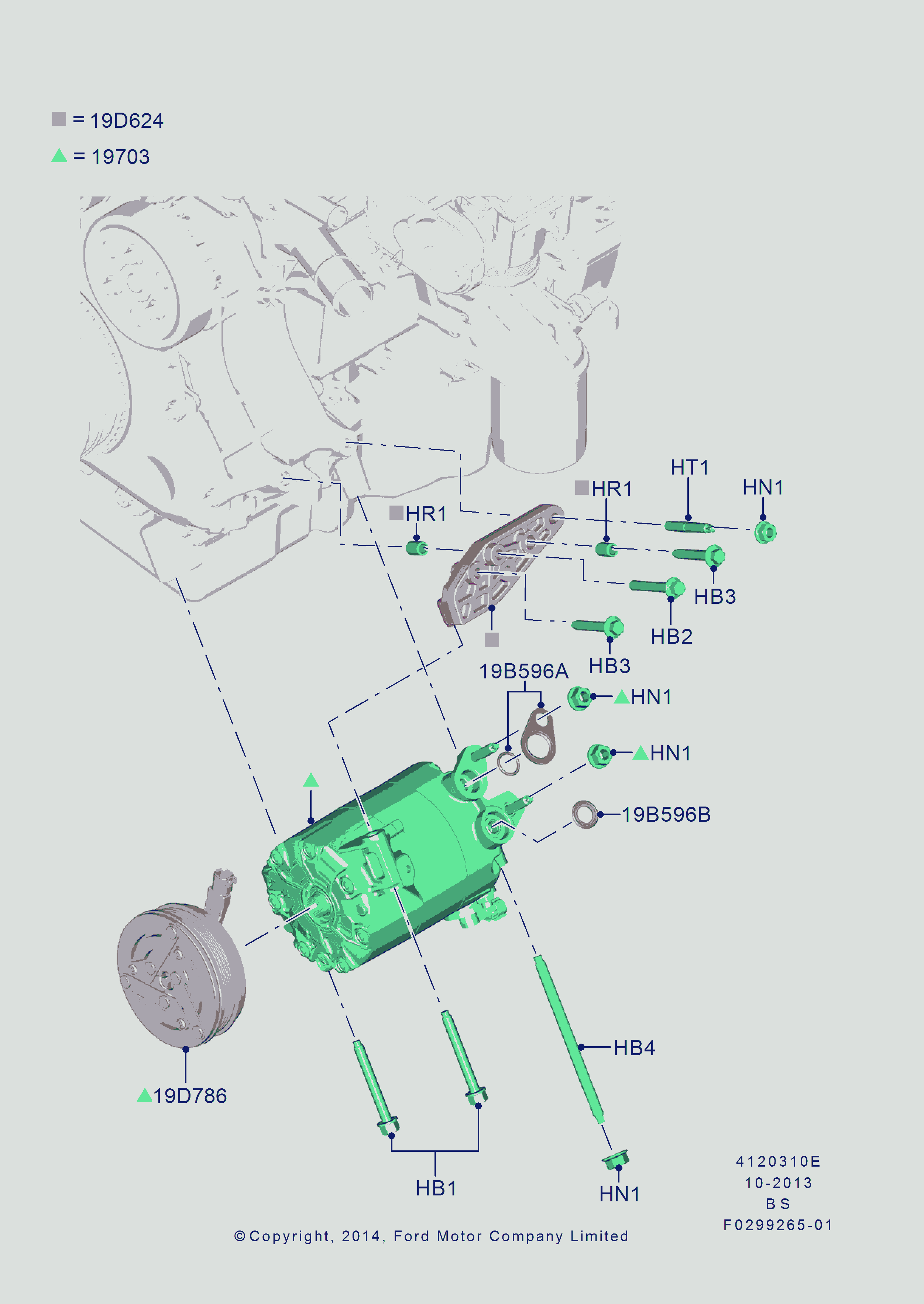 FORD 1854962 - Компресор, климатизация vvparts.bg