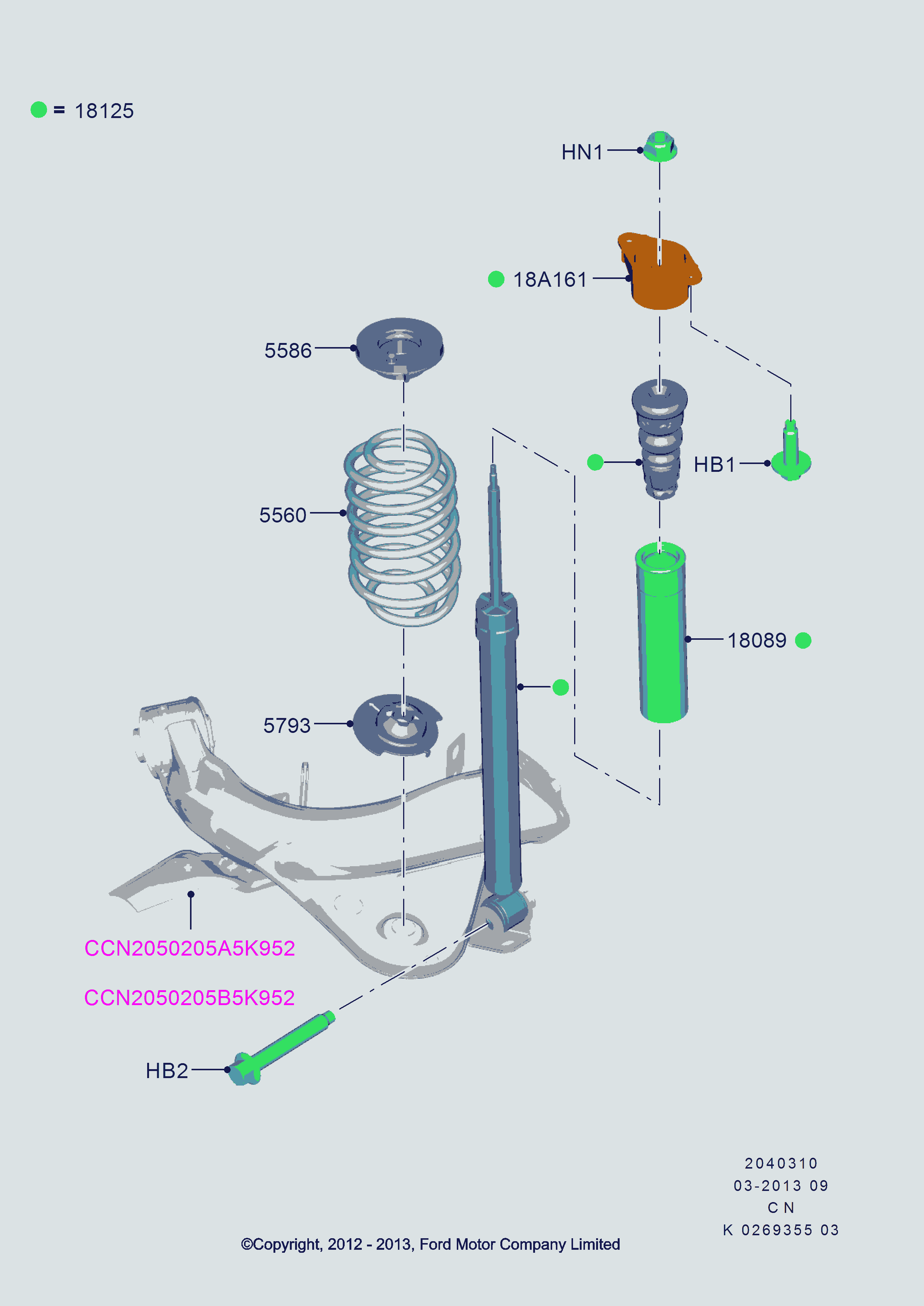 FORD USA 1807255 - Амортисьор vvparts.bg