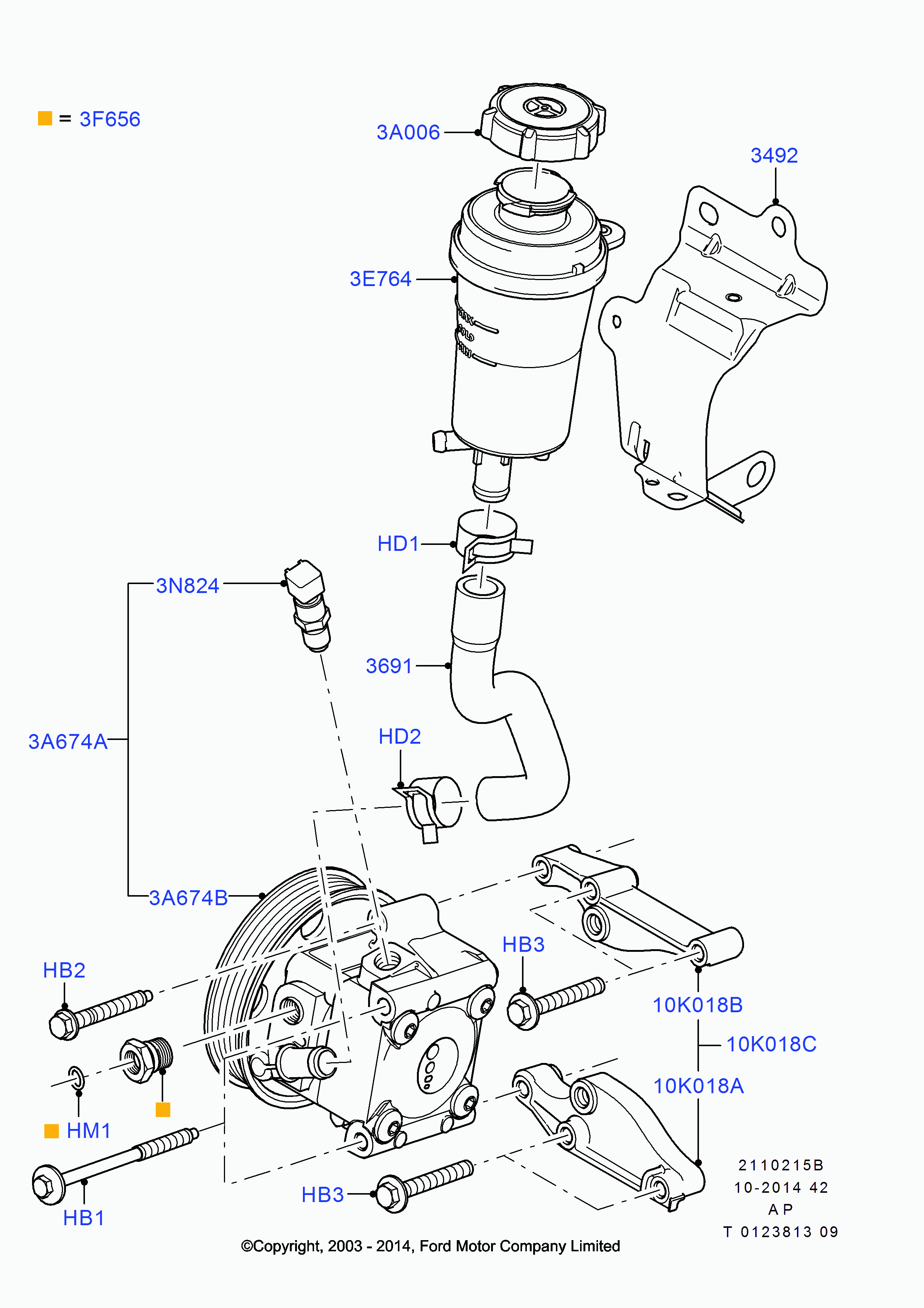 FORD 1076647 - Датчик за налягане на маслото, сервоуправление vvparts.bg