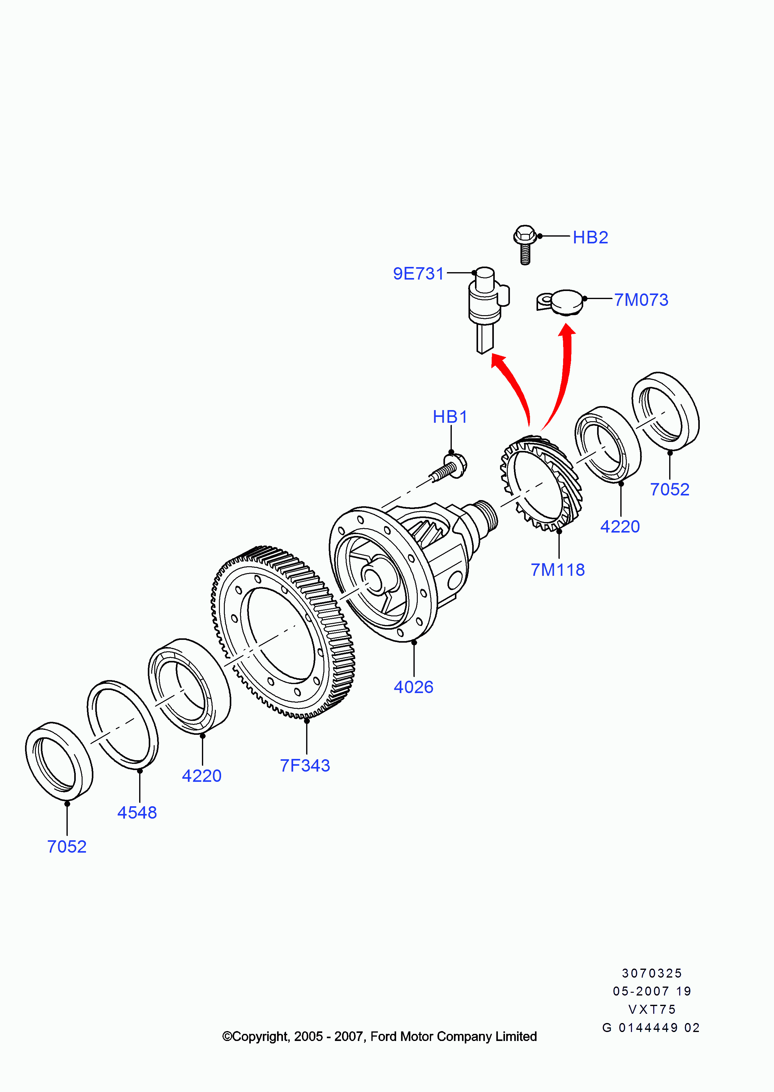 FORD 1543933 - Семеринг, диференциал vvparts.bg