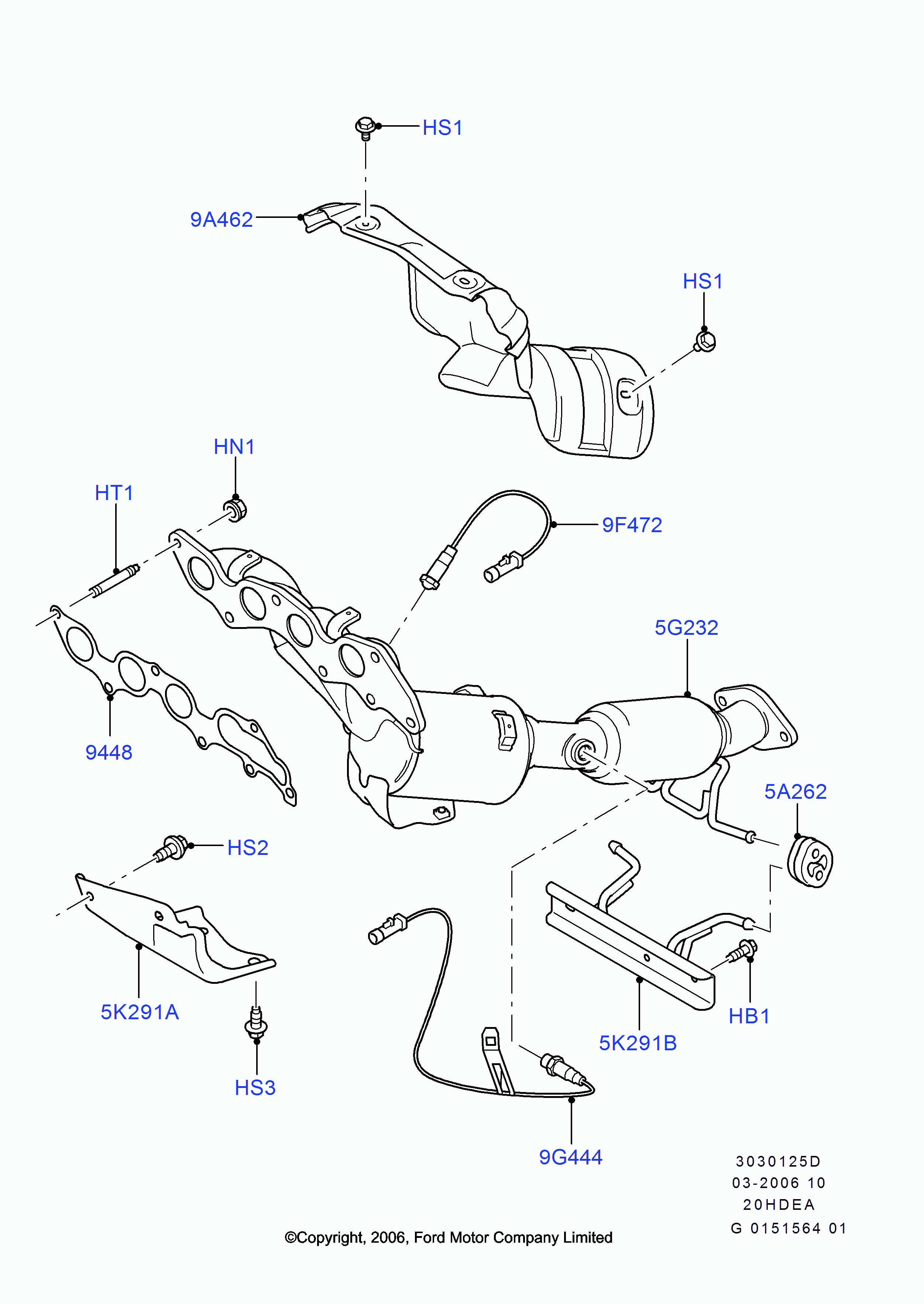 FORD (CHANGAN) 1376444 - Ламбда-сонда vvparts.bg