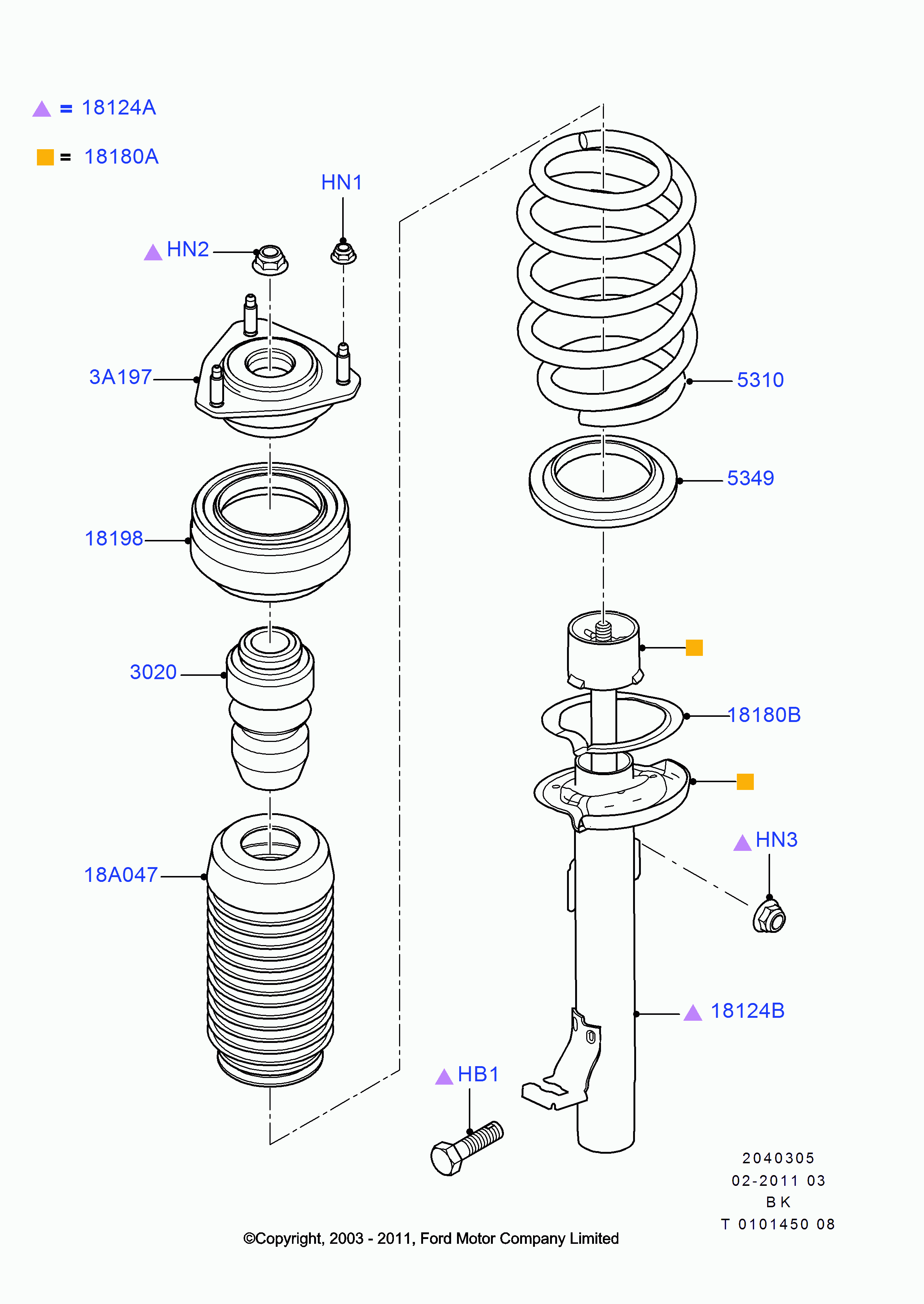 FORD 1198235 - Лагерна макферсъна vvparts.bg