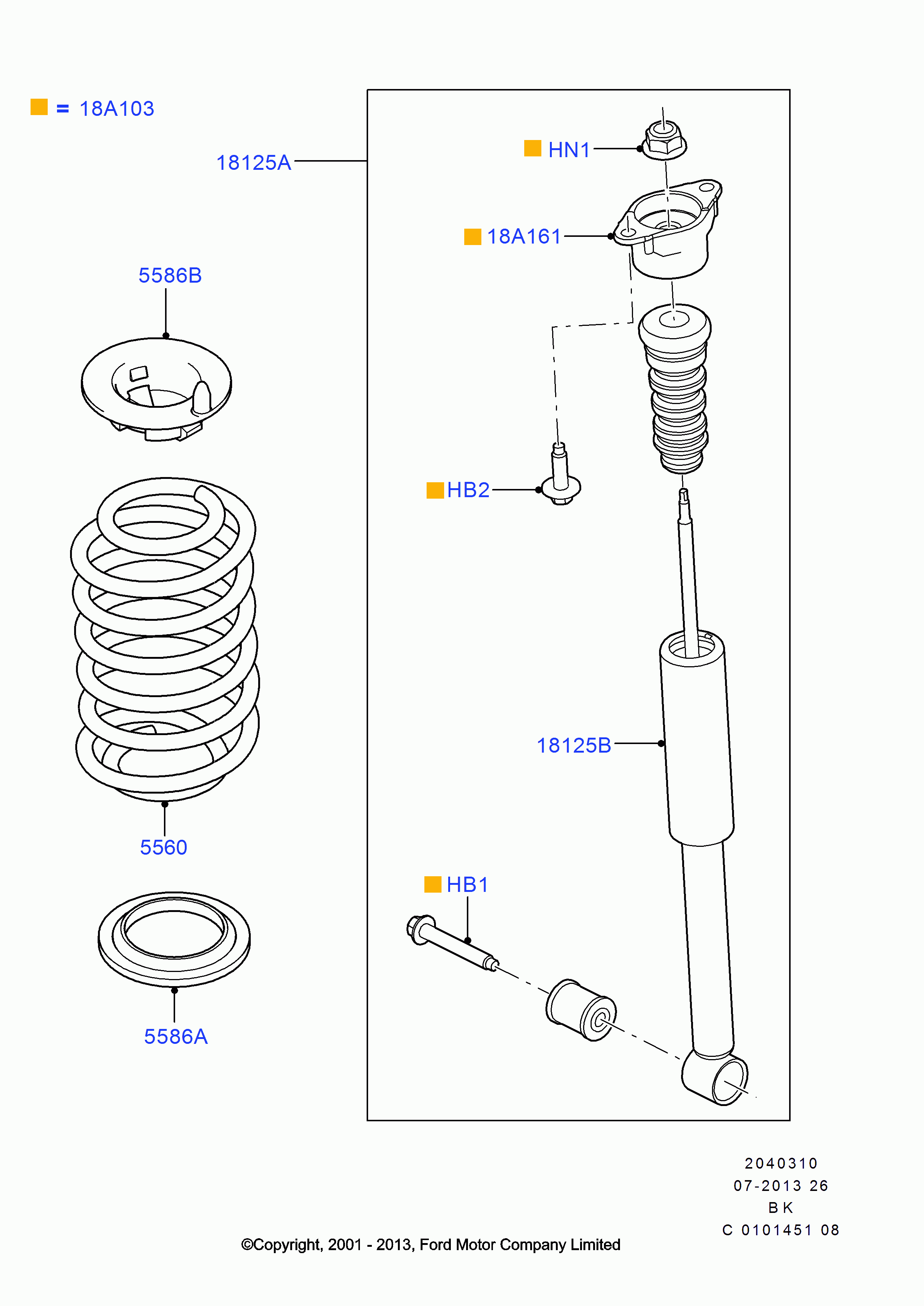 FORD 1330706 - Тампон на макферсън vvparts.bg