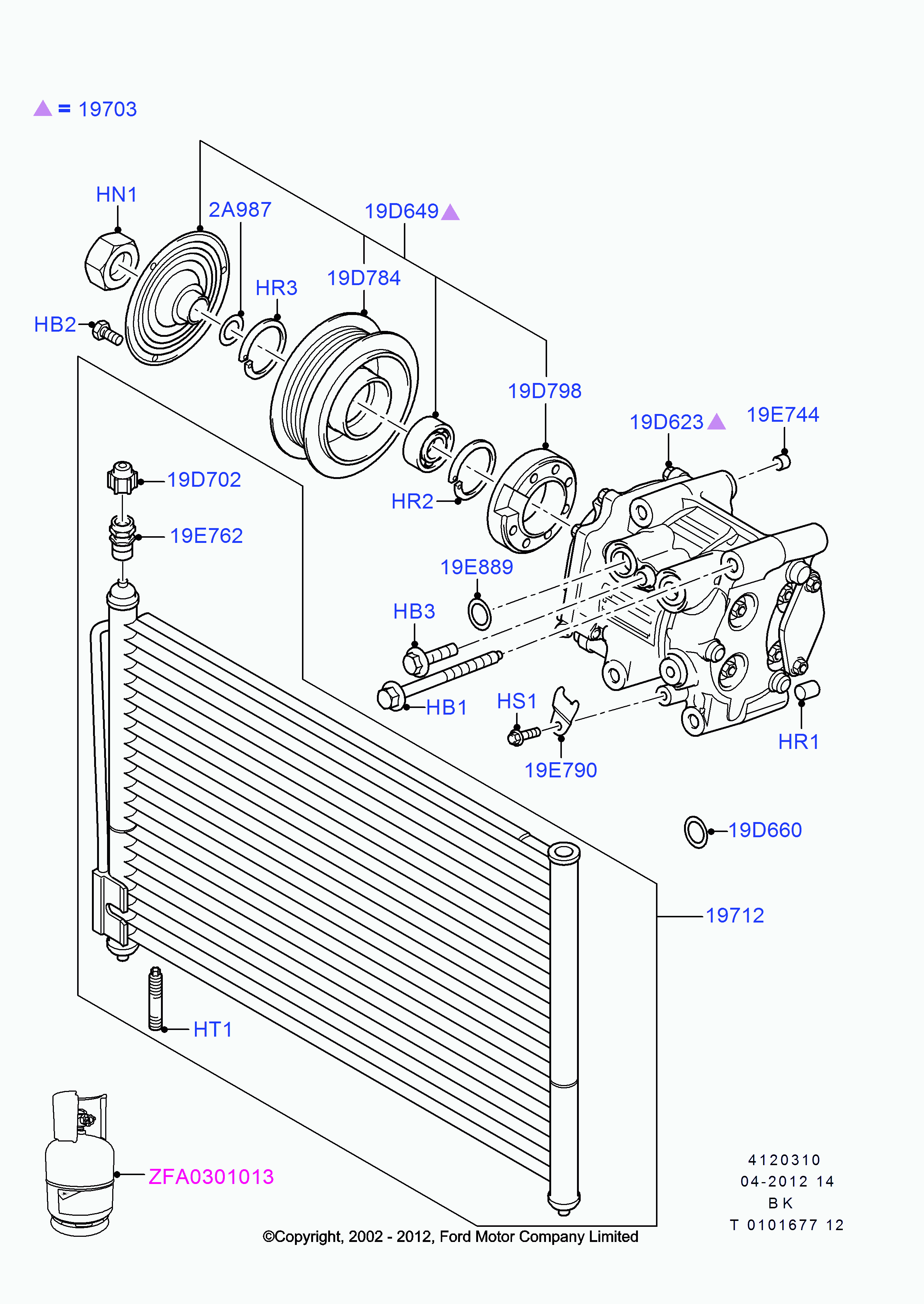 MAZDA 1384859 - Кондензатор, климатизация vvparts.bg