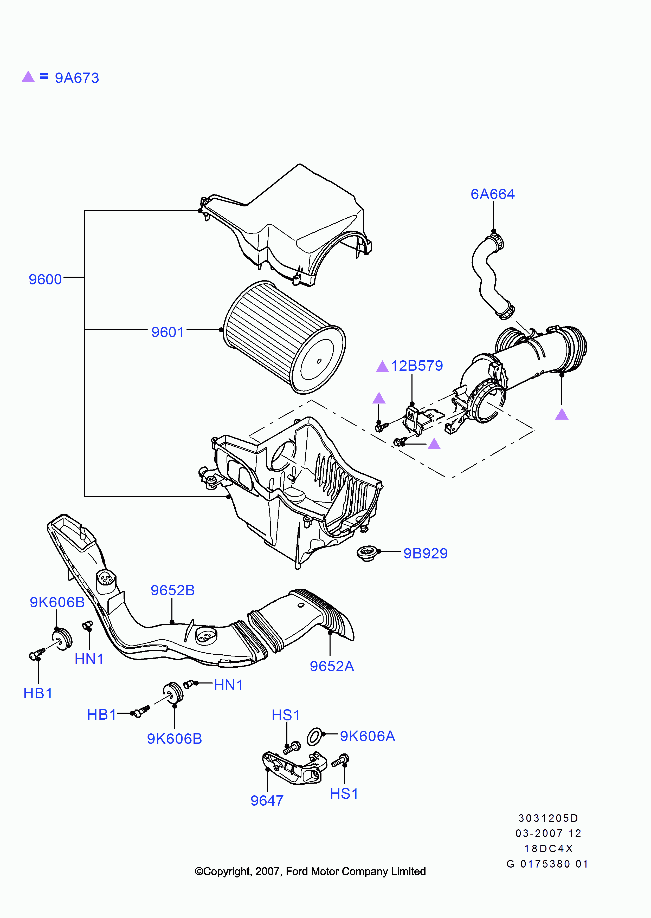 FORD 1 708 877 - Въздушен филтър vvparts.bg