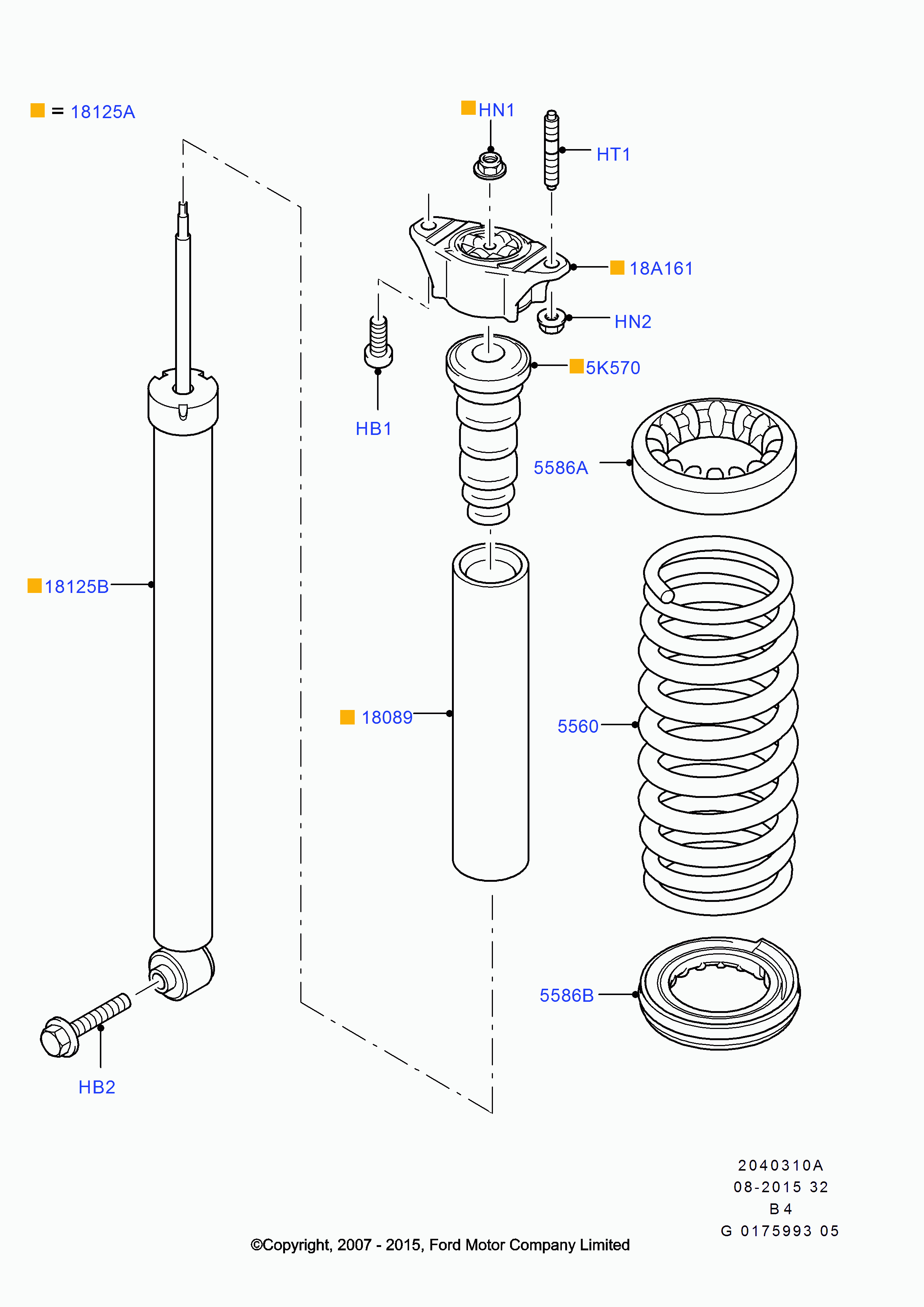 FORD 1 681 184 - Амортисьор vvparts.bg