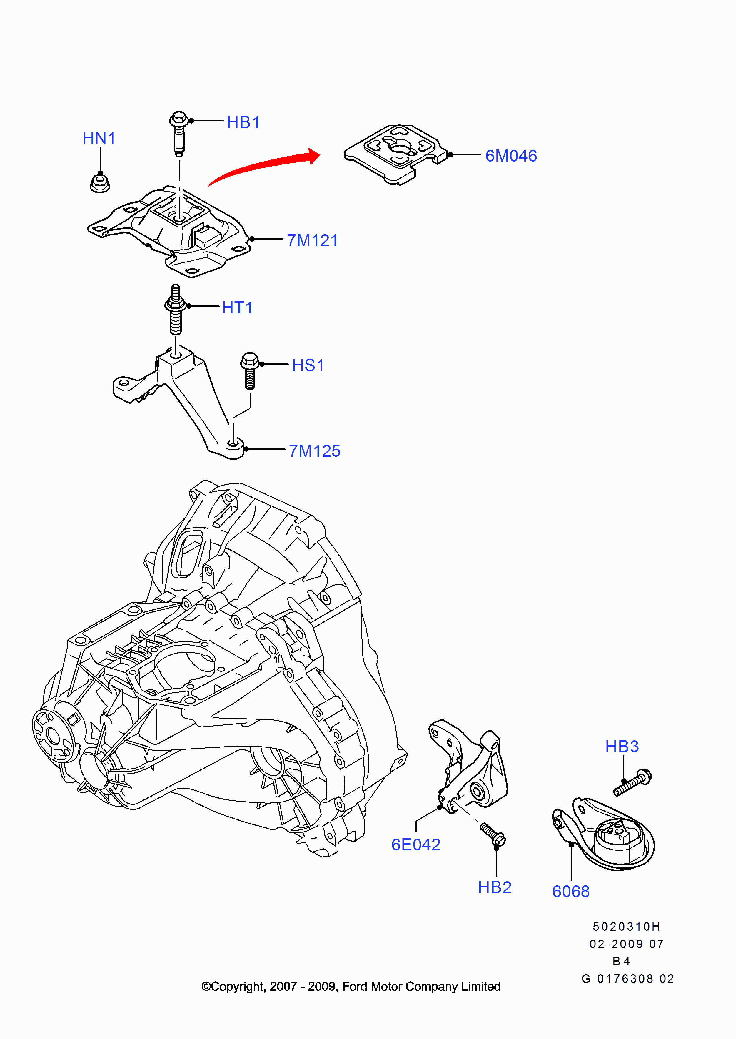 FORD 1347798 - Тампон, ръчна скоростна кутия vvparts.bg