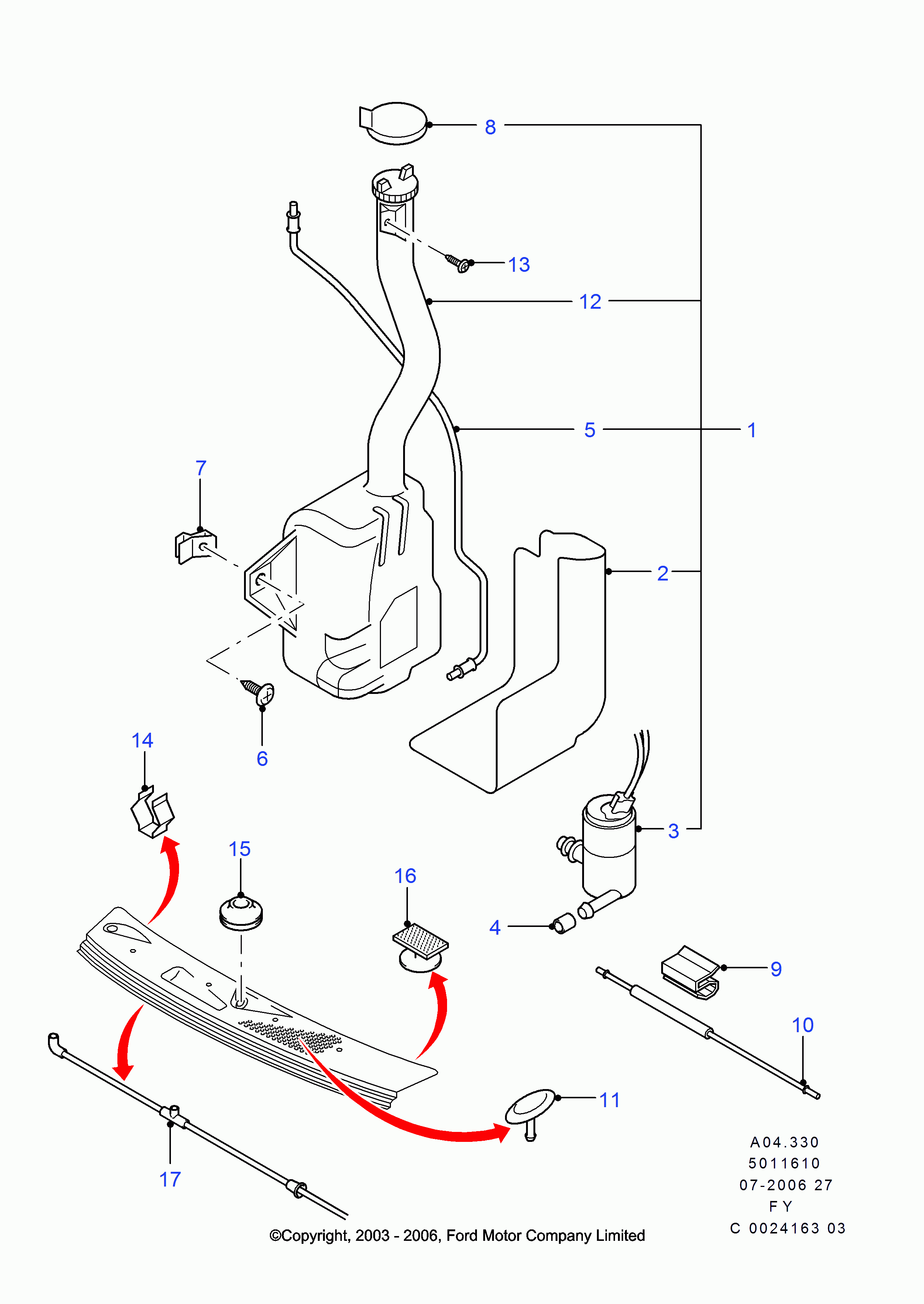 FORD 4059929 - Стъкло за светлините, задни светлини vvparts.bg