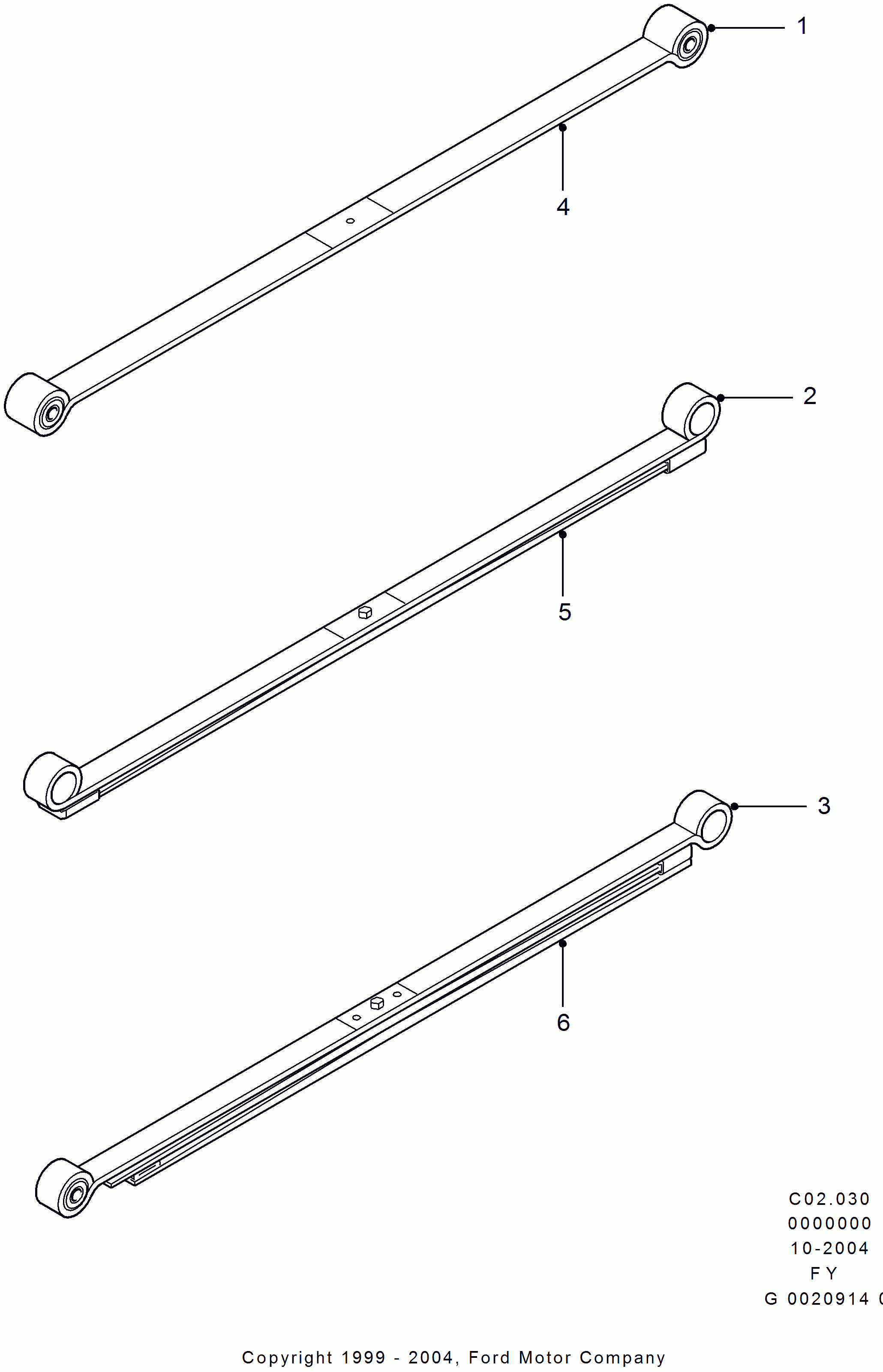 FORD 4101849 - Комплект пружини vvparts.bg