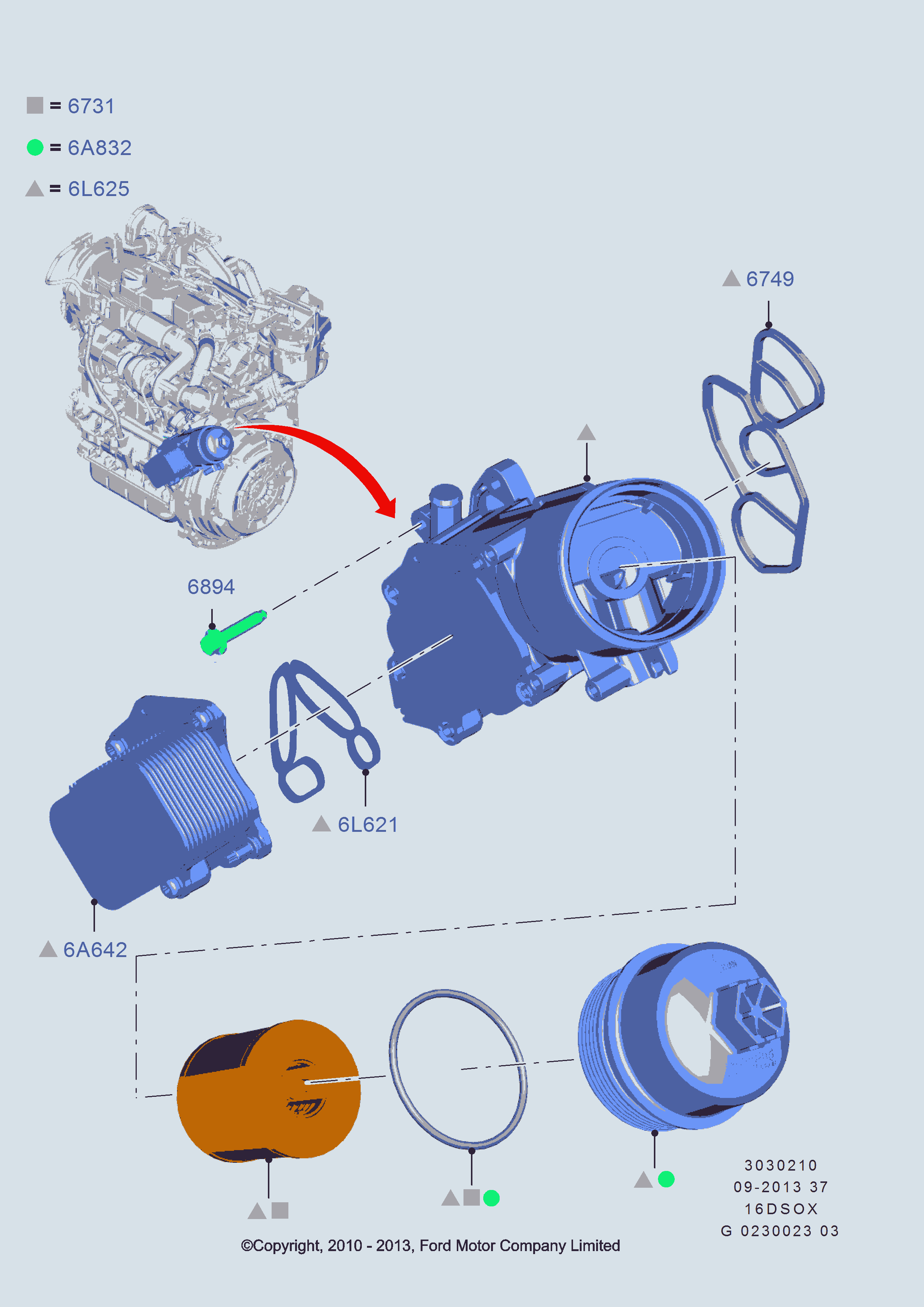 FORD 1 359 941 - Маслен филтър vvparts.bg