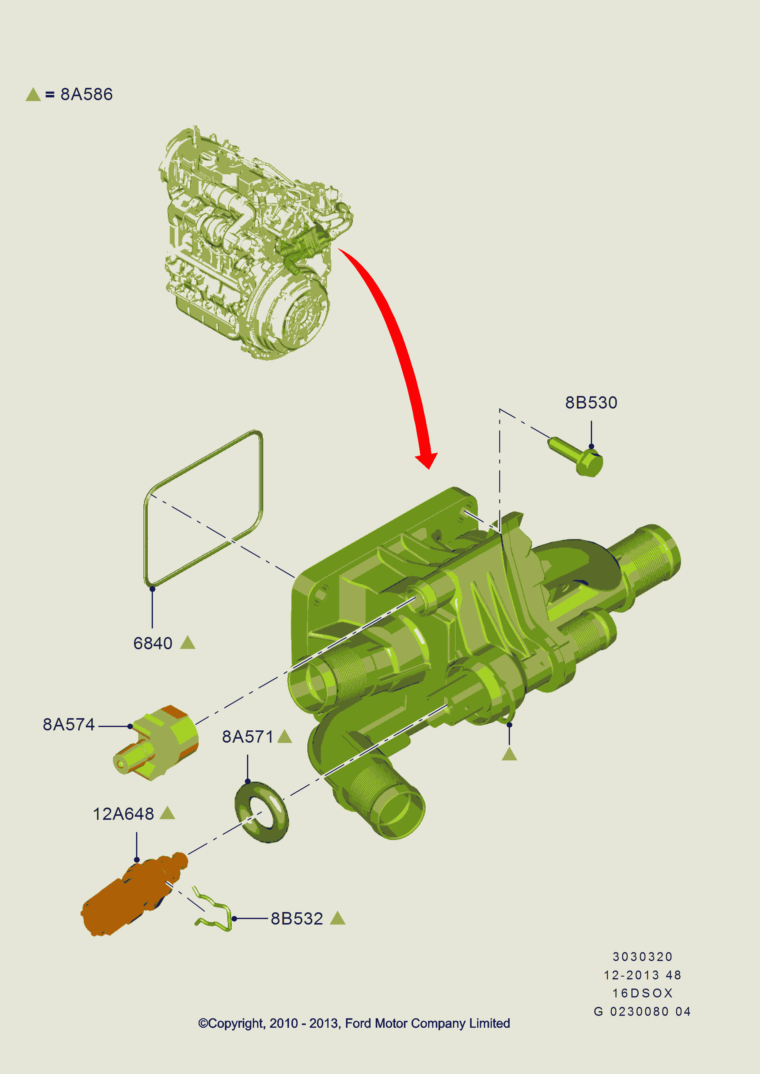 FORD 1 251 266 - Датчик, температура на охладителната течност vvparts.bg