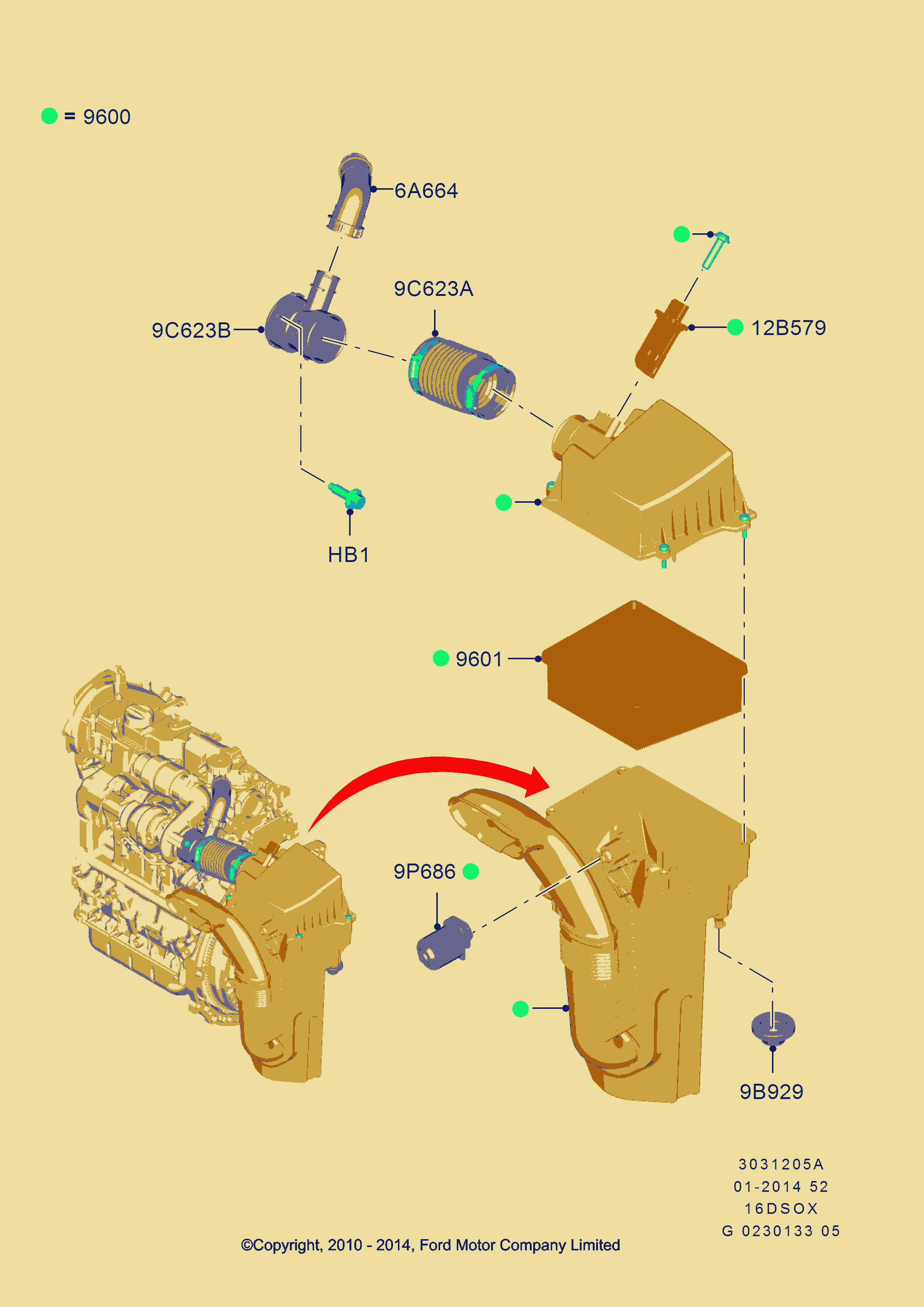 GEO 1729860 - Въздушен филтър vvparts.bg