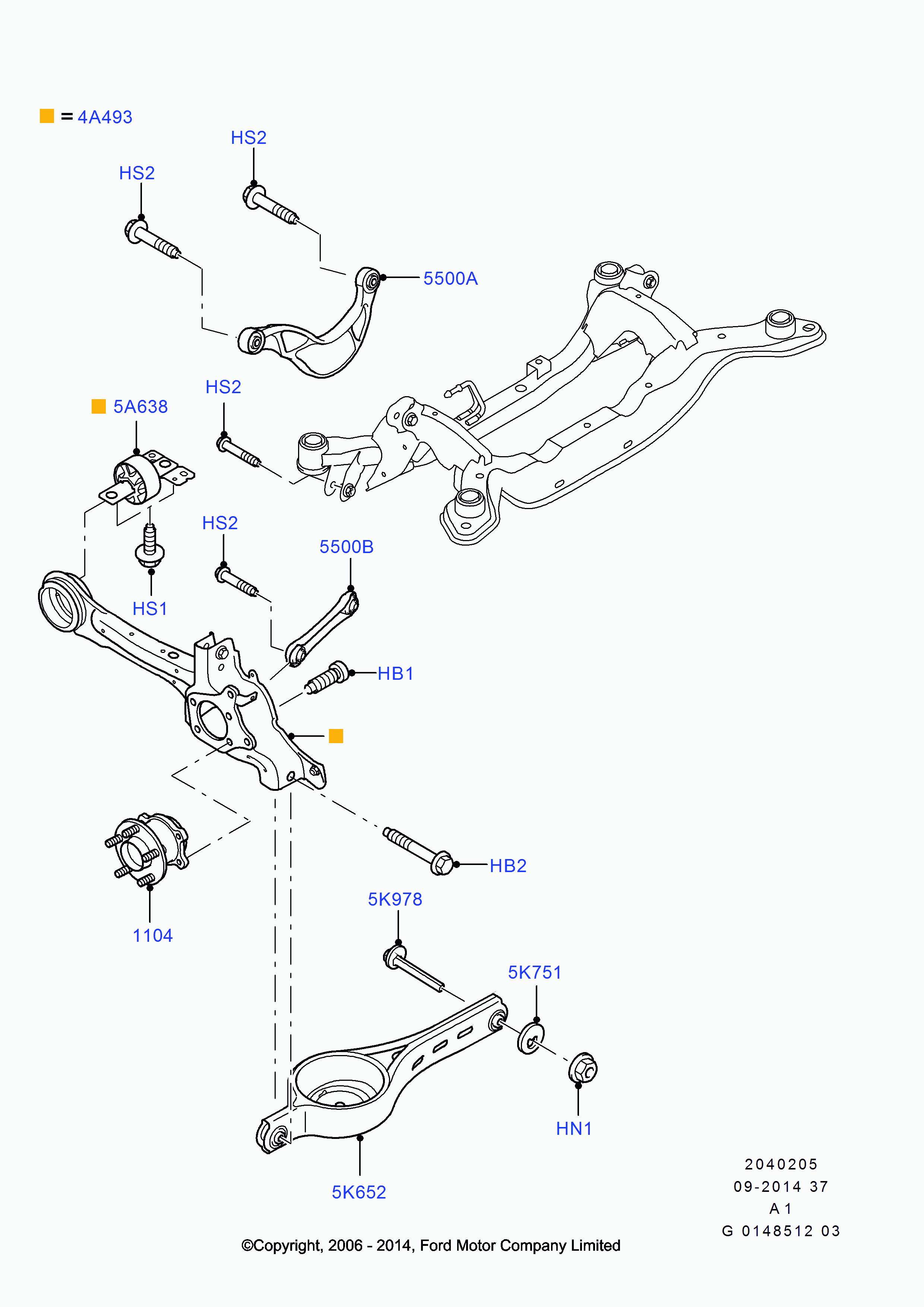 FORD USA 1 426 770 - Носач, окачване на колелата vvparts.bg