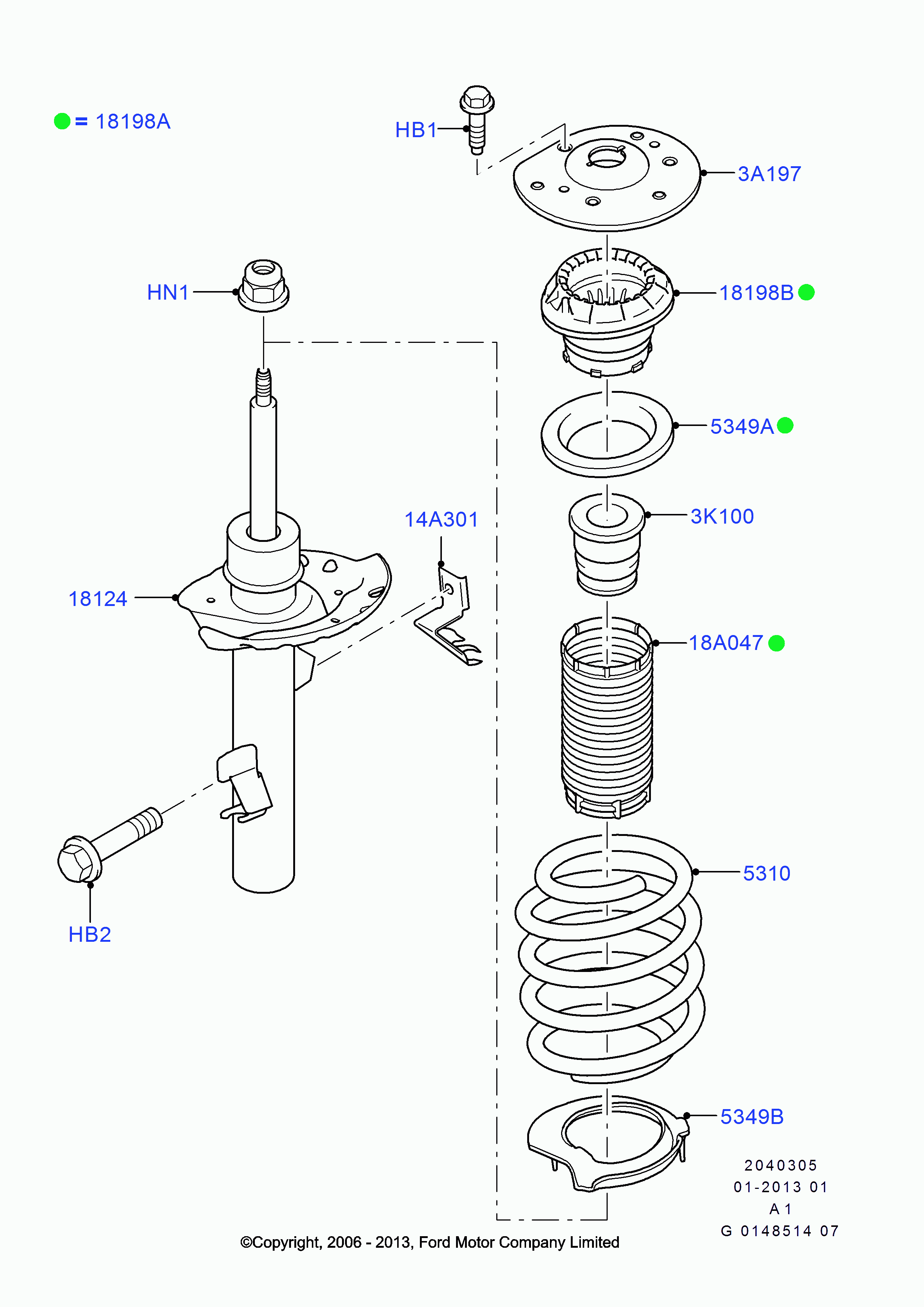 FORD 1746160 - Амортисьор vvparts.bg