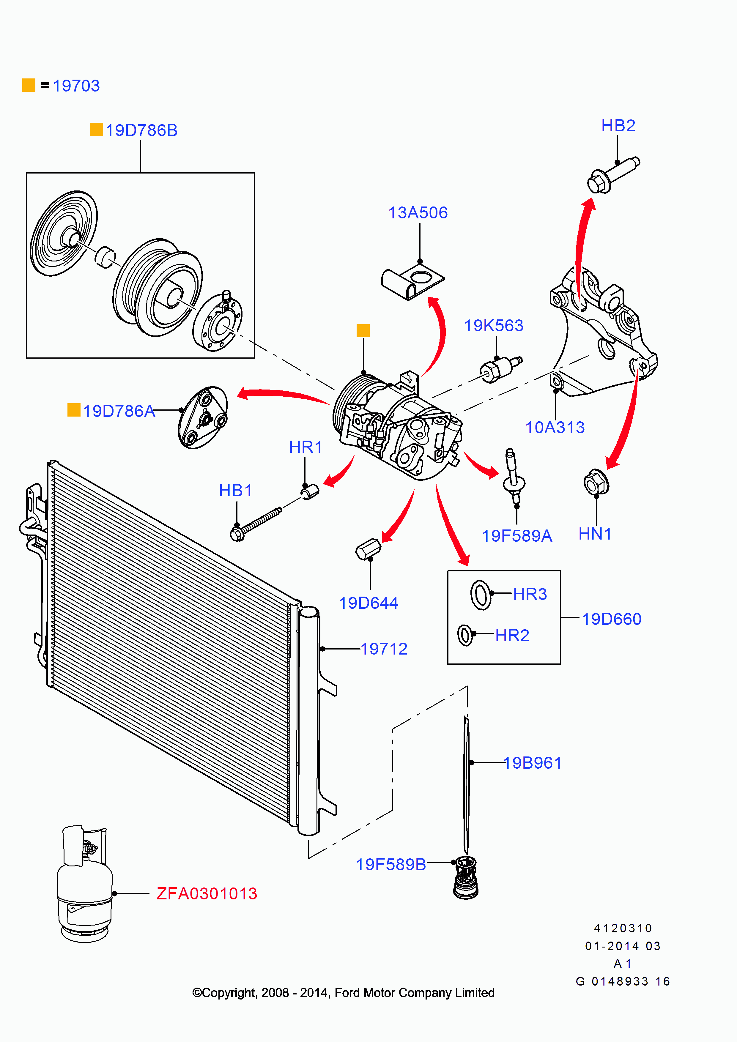 FORD 1745032 - Компресор, климатизация vvparts.bg