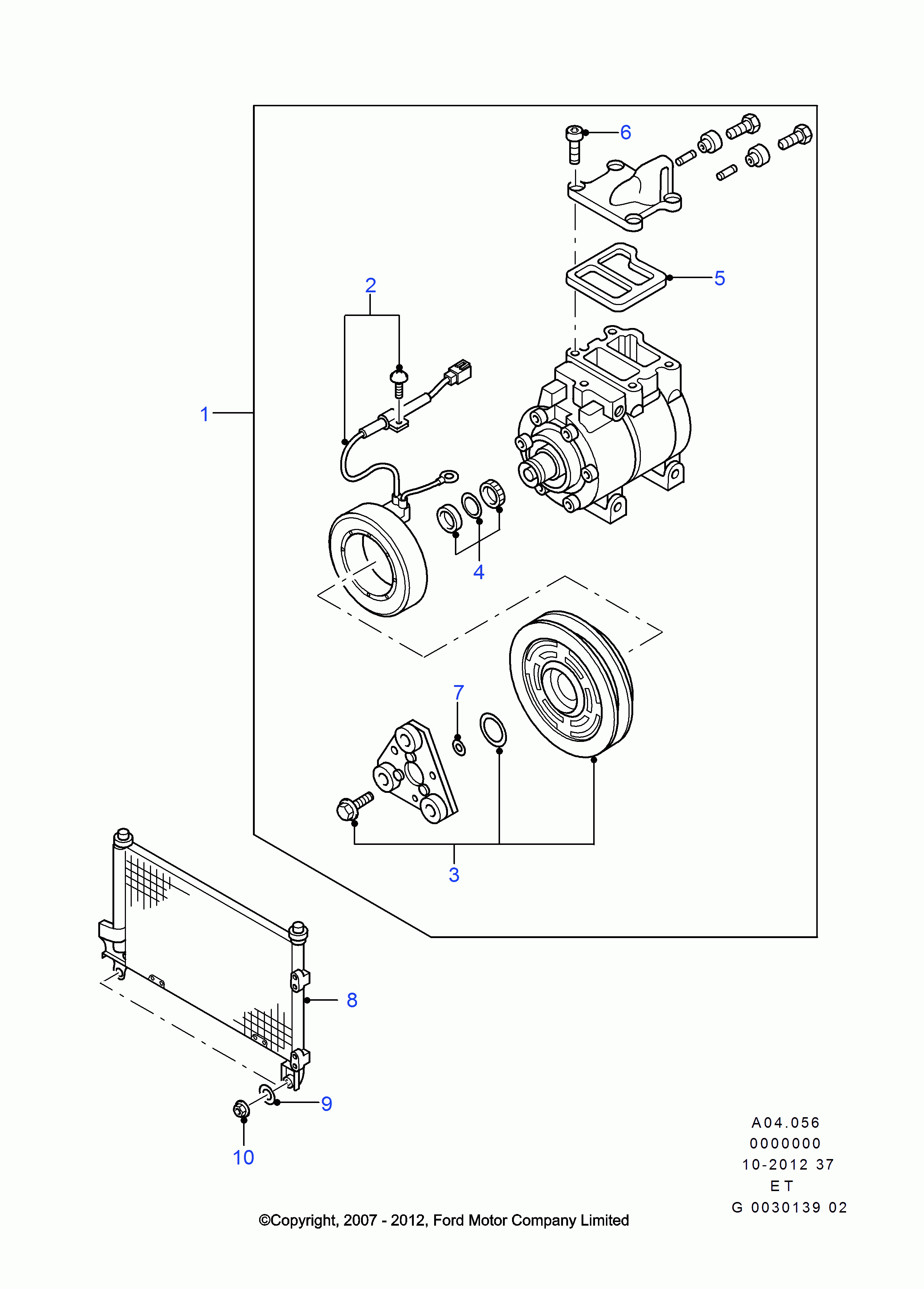 FORD 3636288 - Компресор, климатизация vvparts.bg