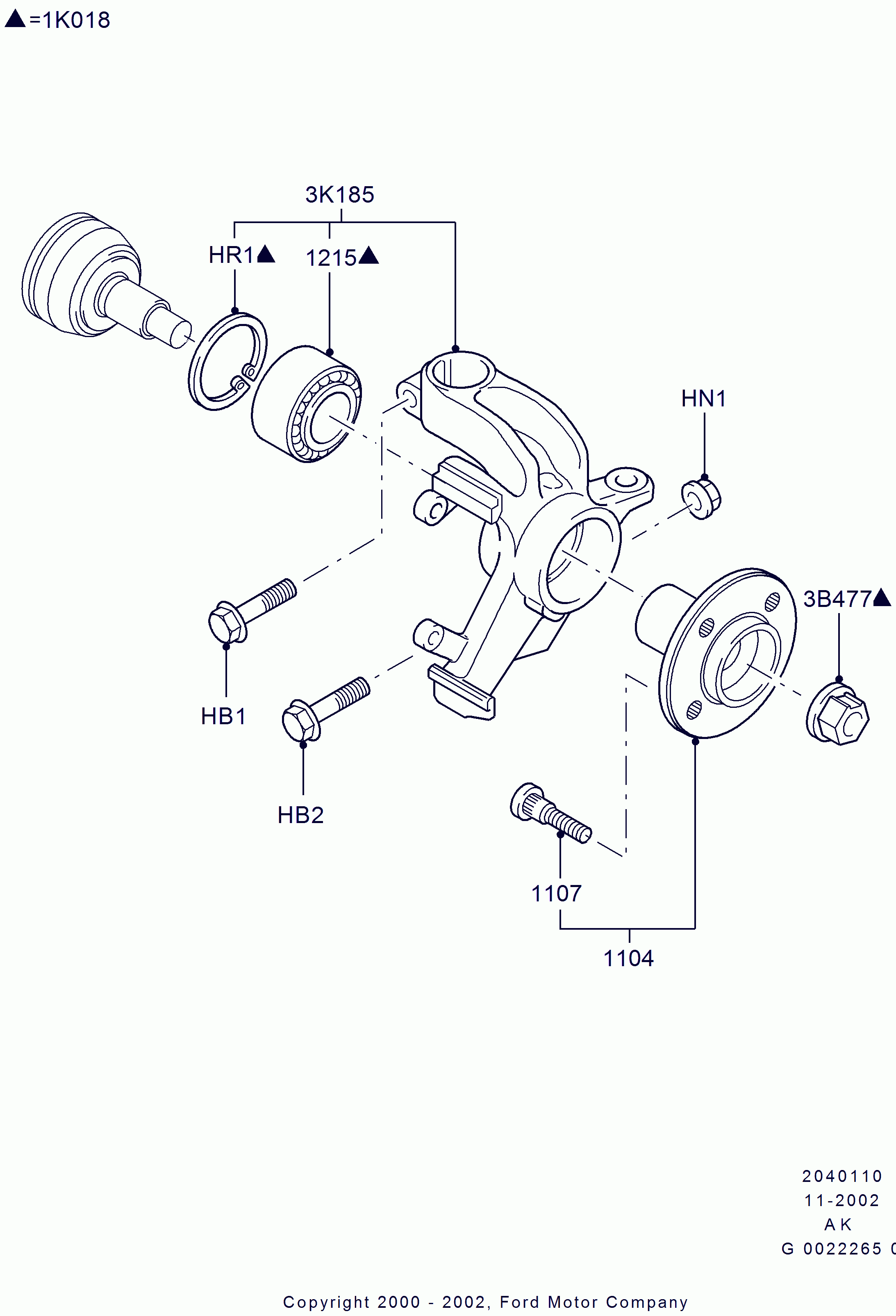 FORD 1113967 - Комплект колесен лагер vvparts.bg