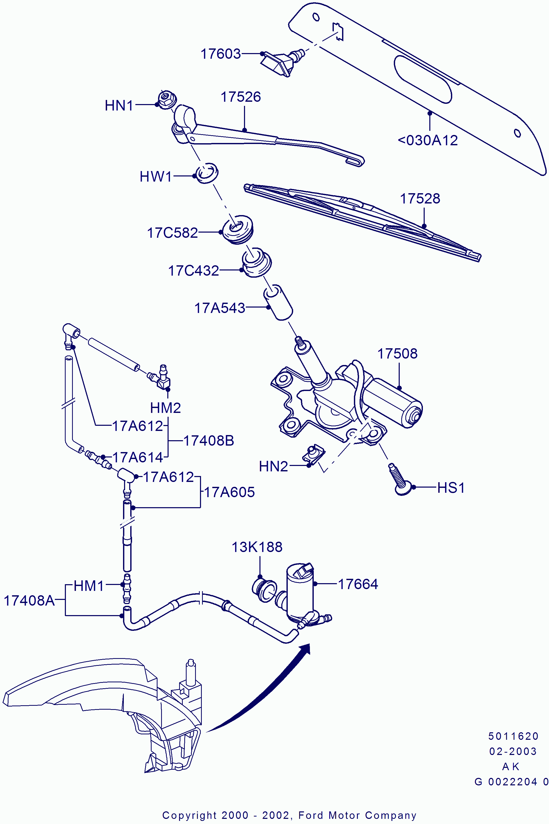 FORD 1332162 - Перо на чистачка vvparts.bg