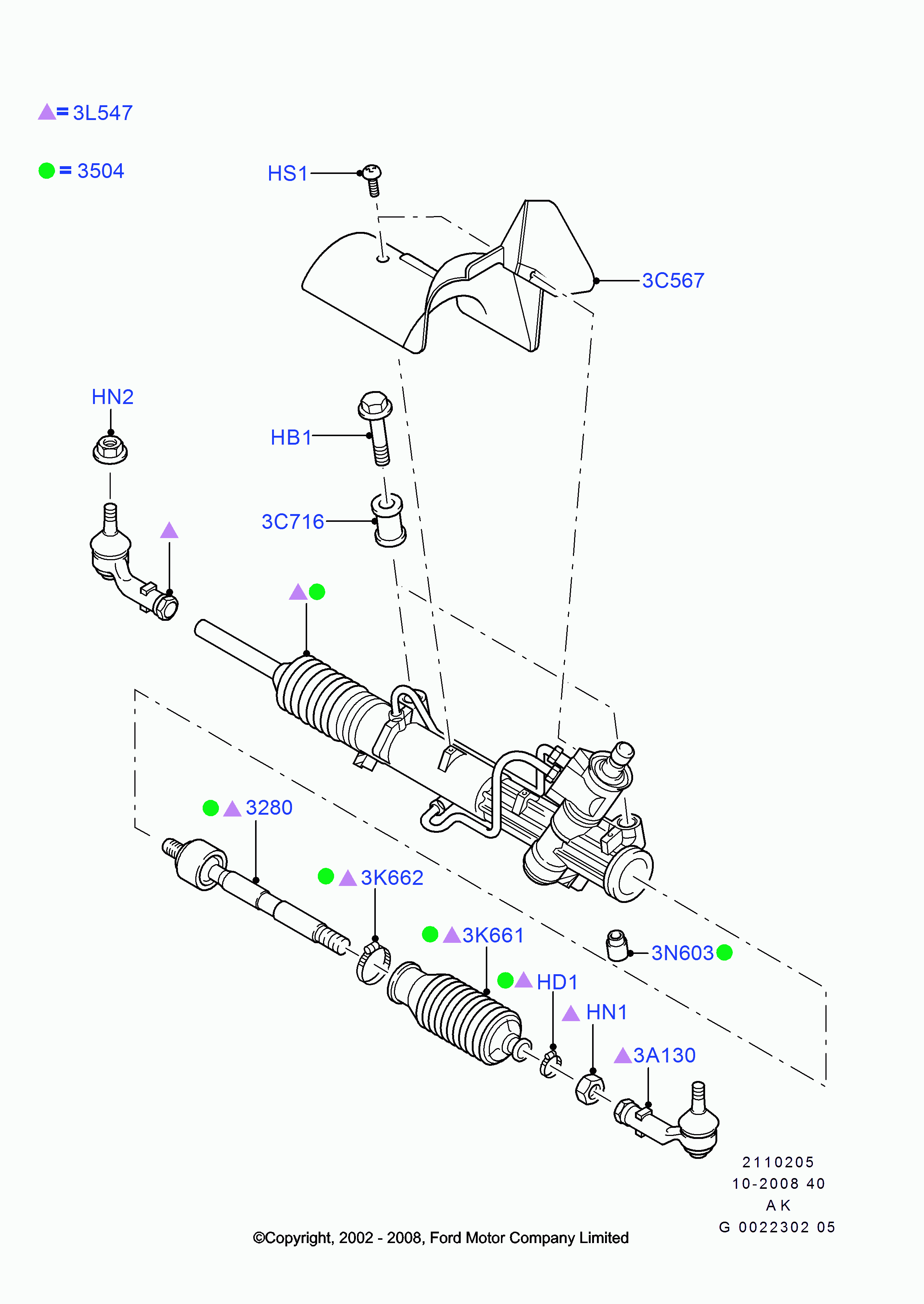 FORD 1 085 520* - Аксиален шарнирен накрайник, напречна кормилна щанга vvparts.bg