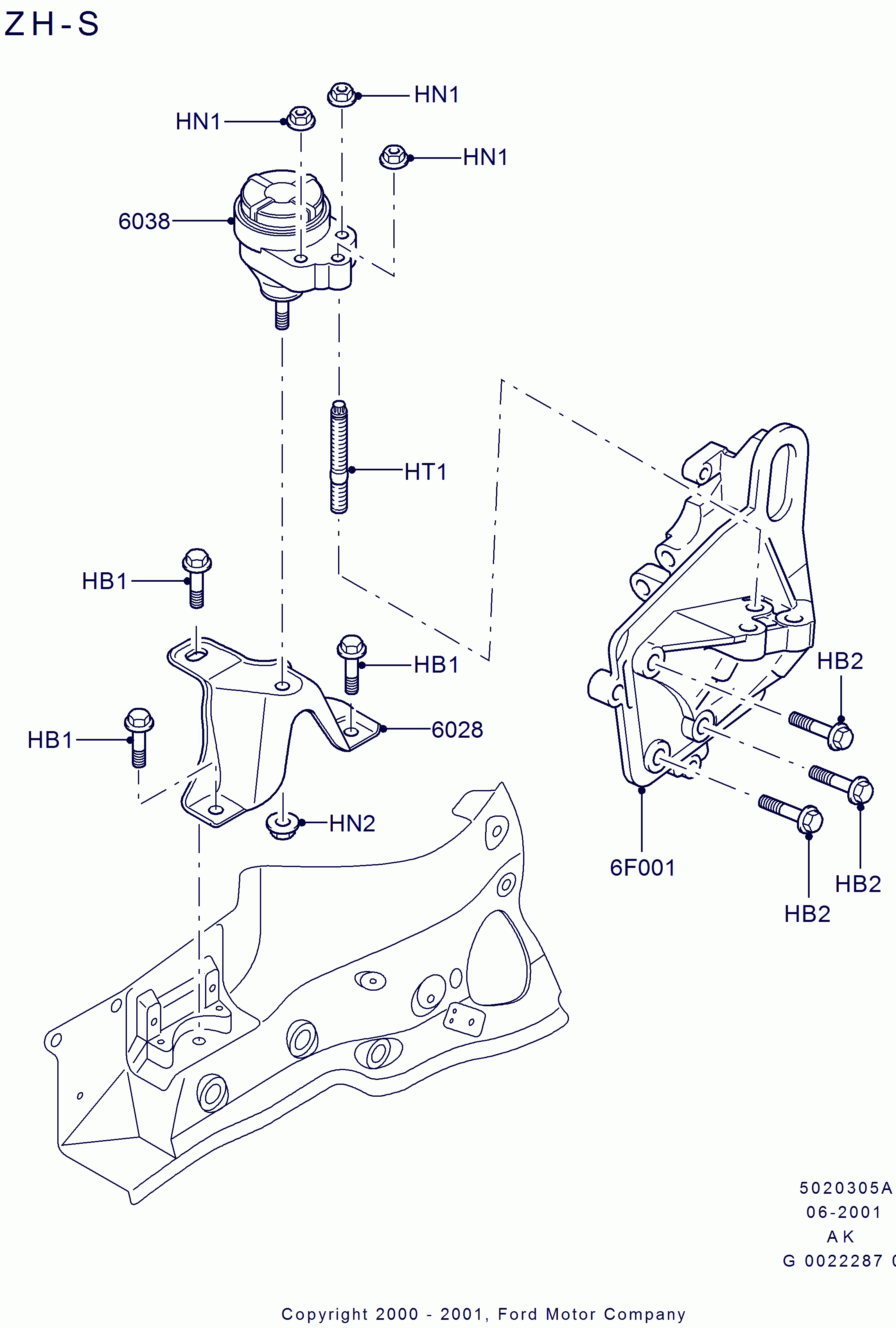 FORD 1139257 - Окачване, двигател vvparts.bg