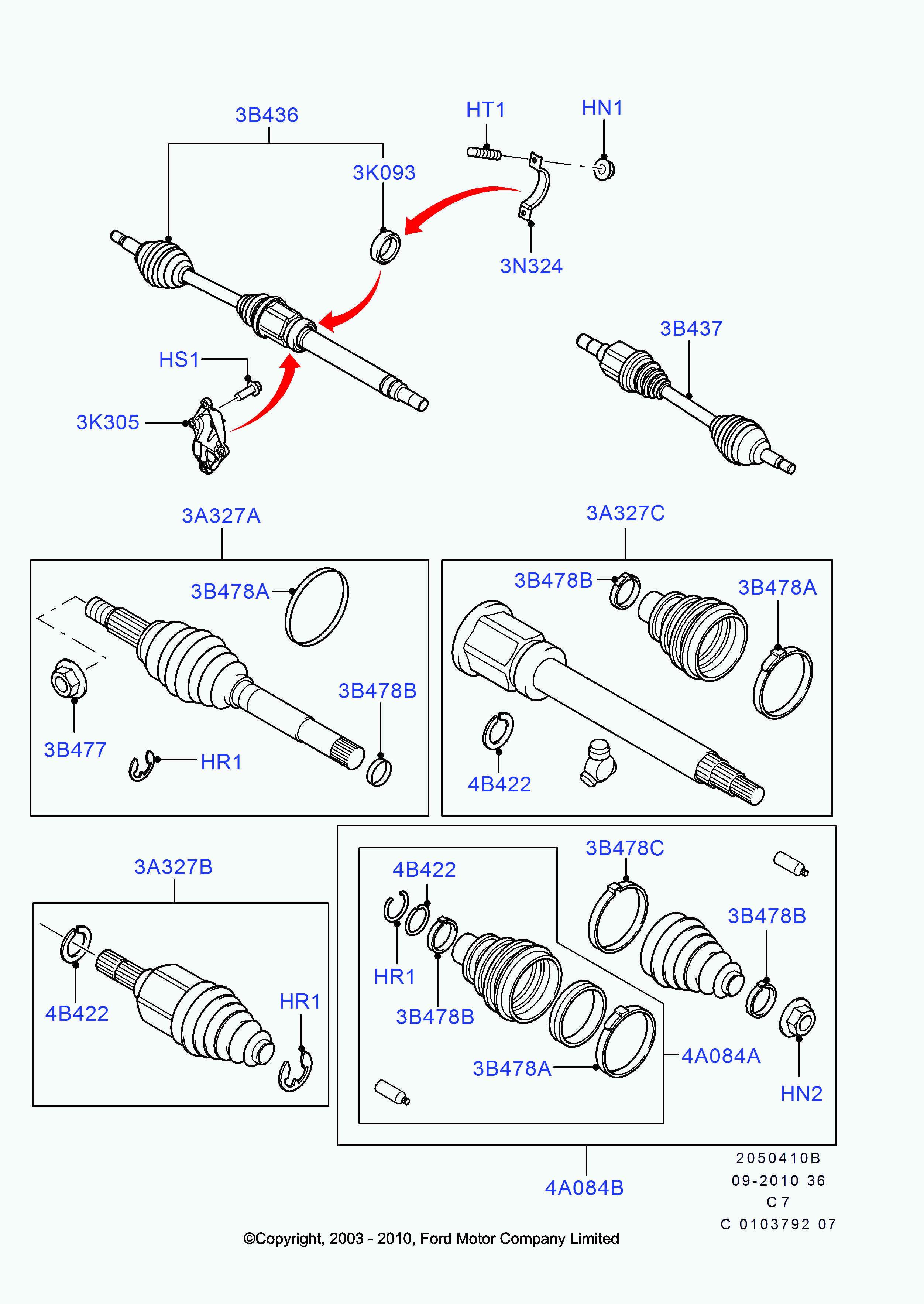 FORD 4371795 - Каре, полуоска vvparts.bg