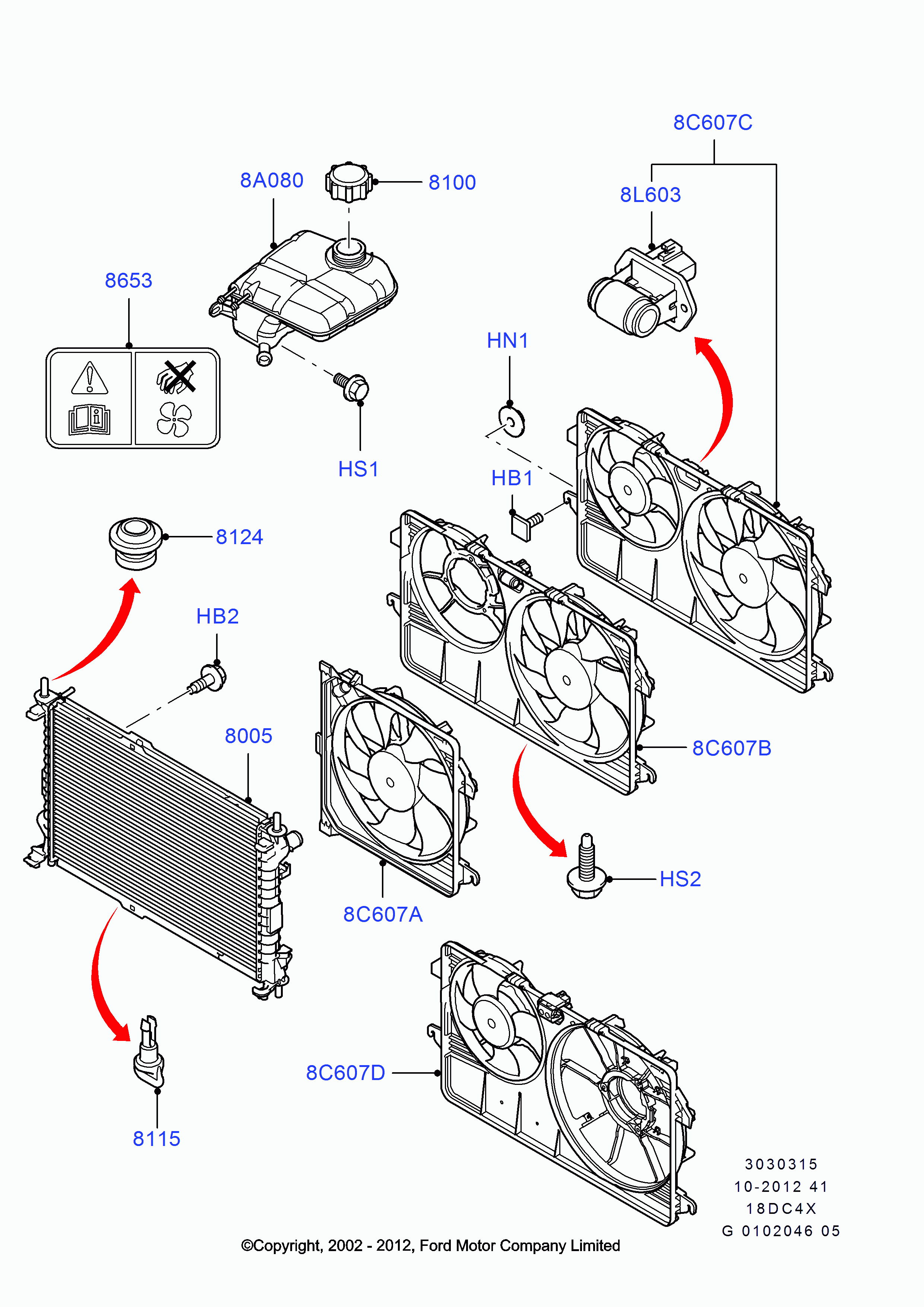 FORD 1445117 - Съпротивление, вентилатор за вътрешно пространство vvparts.bg