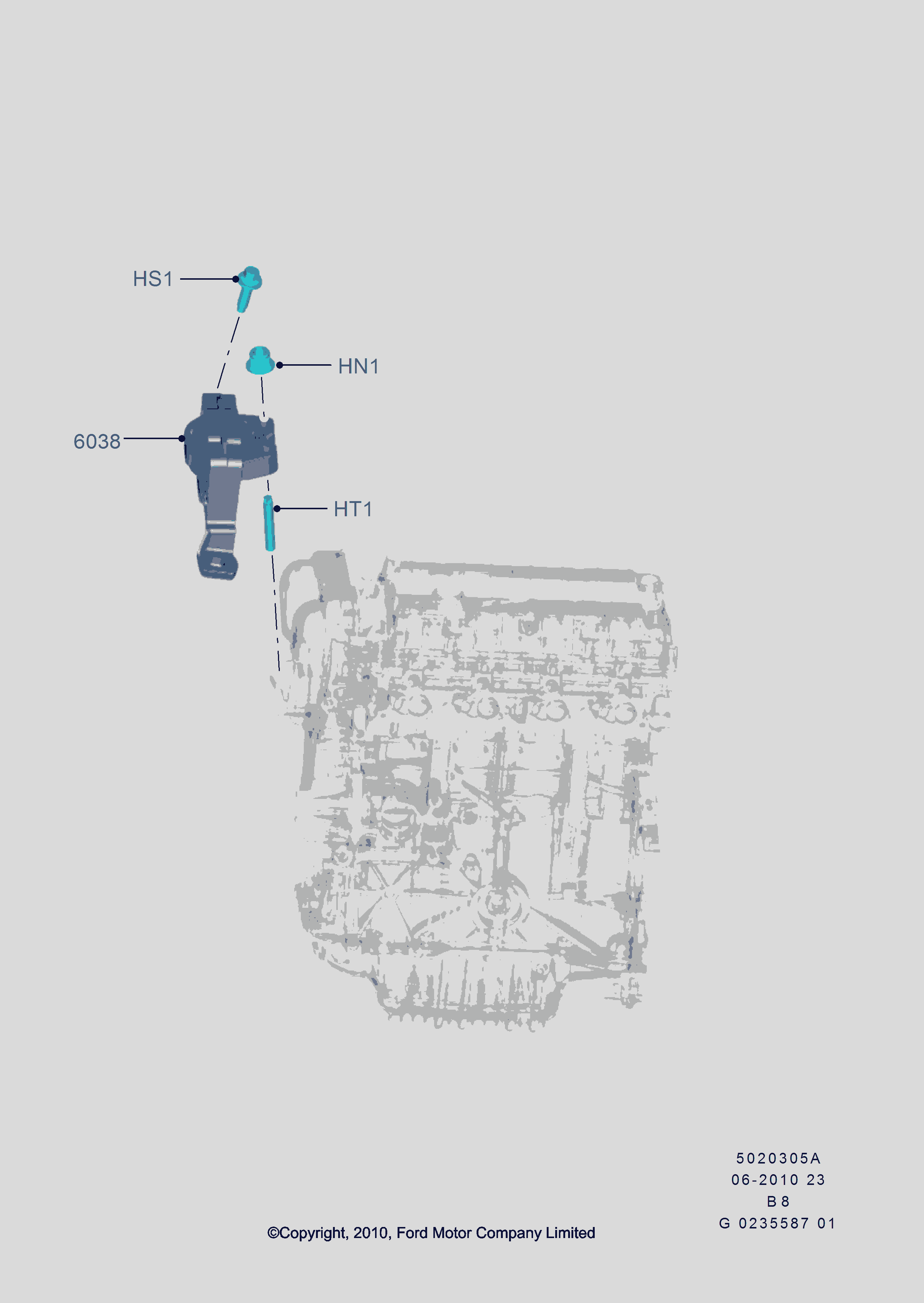 FORD 1677276 - Окачване, двигател vvparts.bg