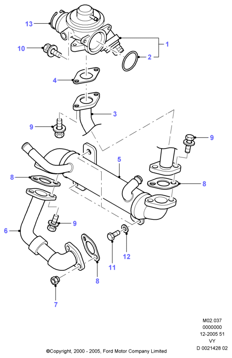 VAG 1 008 707 - К-кт уплътнения, EGR-система vvparts.bg