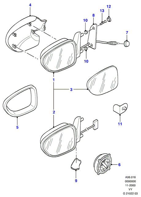 FORD 1127043 - Външно огледало vvparts.bg