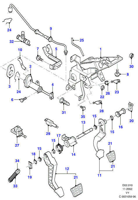 FORD 1495877 - Ключ за спирачните светлини vvparts.bg