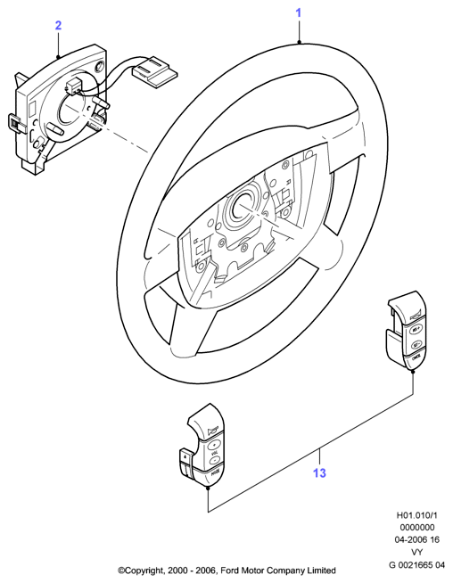 FORD 1 108 821 - Превключвател на кормилната колона vvparts.bg