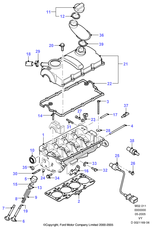 FORD 1 232 133 - Семеринг, разпределителен вал vvparts.bg