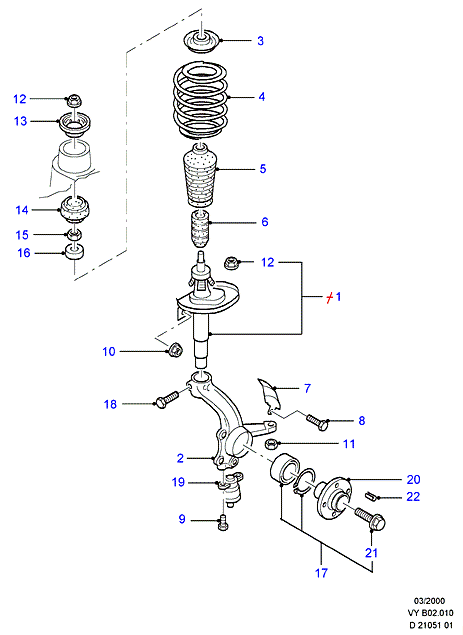 FORD 1497386 - Комплект колесен лагер vvparts.bg