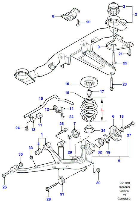 FORD 1097529 - Лагерна втулка, стабилизатор vvparts.bg