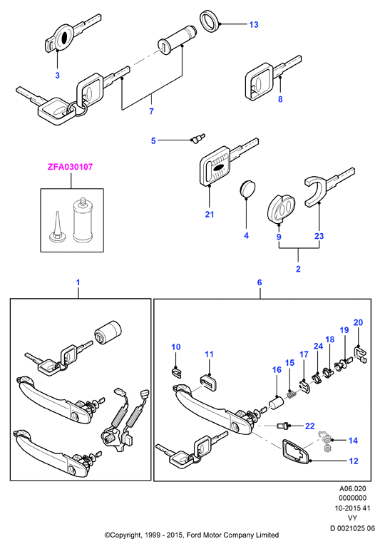 FORD 1114264 - Магнитен превключвател, стартер vvparts.bg