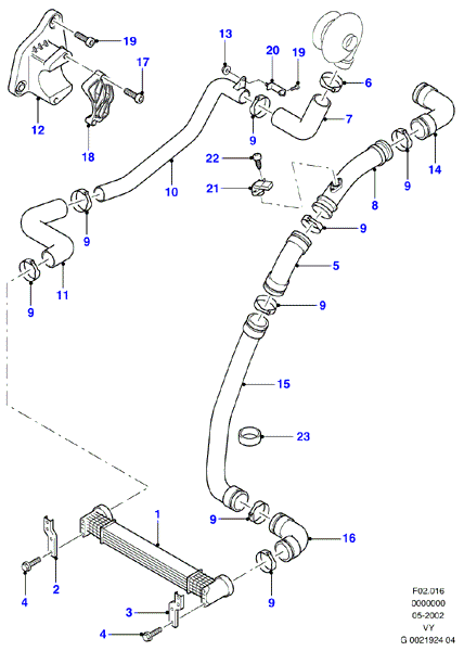 VW 1203502 - Въздуховод за турбината vvparts.bg