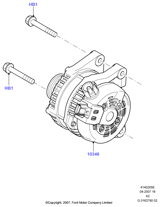 FORD 1684713 - Генератор vvparts.bg