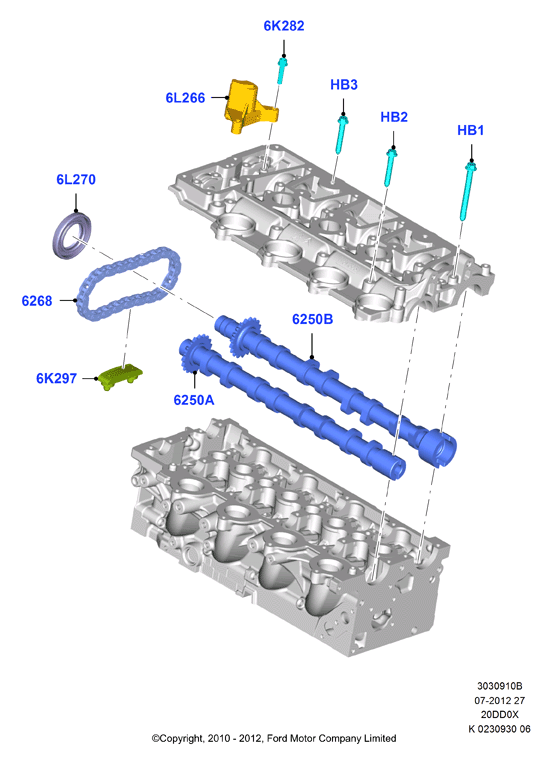 FORD 1683717 - Разпределителен вал vvparts.bg