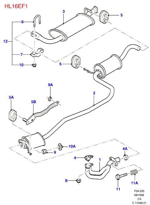 FORD 1 613 141 - Тръбна връзка, изпускателна система vvparts.bg