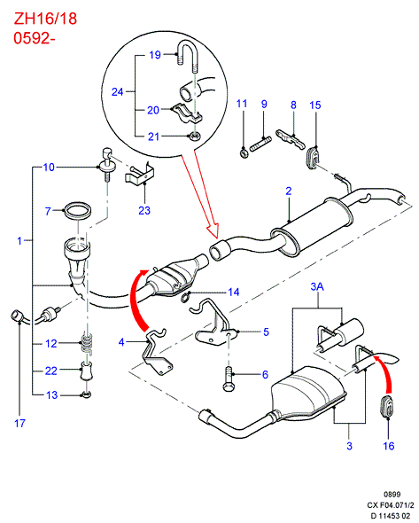 FORD 6 543 626 - Ламбда-сонда vvparts.bg