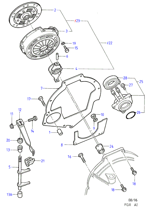 FORD 1007484 - Диск на съединителя vvparts.bg