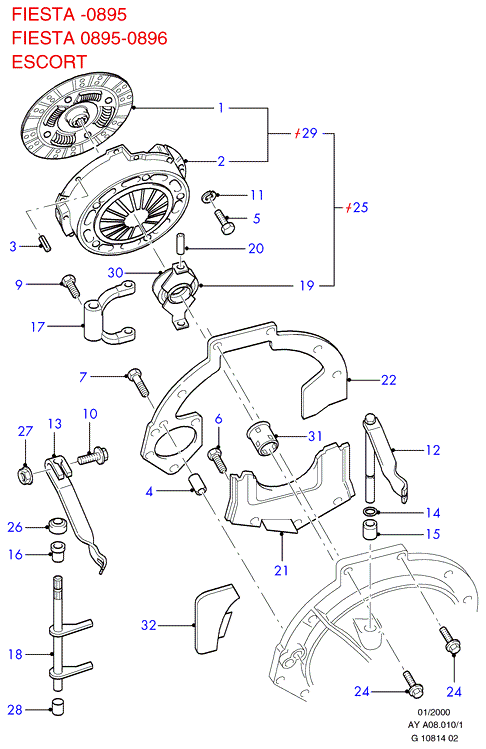 FORD 1004951 - Аксиален лагер vvparts.bg