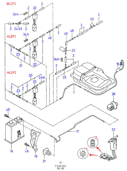 FORD 5020 405 - Горивен филтър vvparts.bg