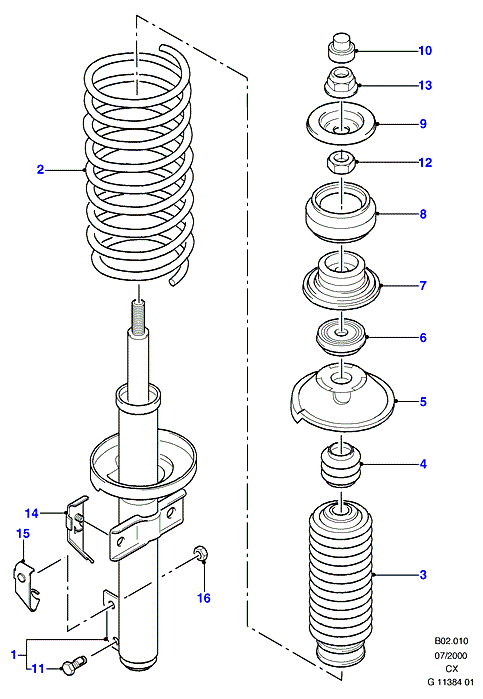 FORD 6167869 - Ударен тампон, окачване (ресьори) vvparts.bg