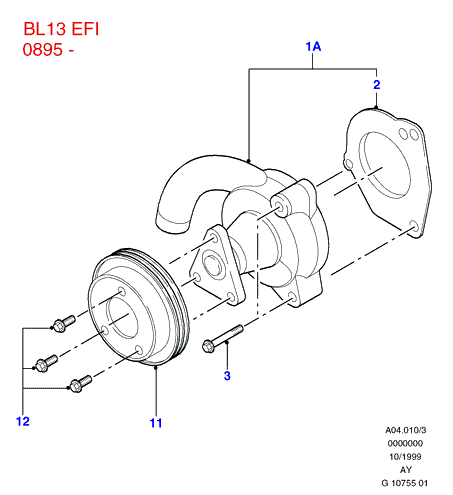 FORD 6 039 328 - Водна помпа vvparts.bg