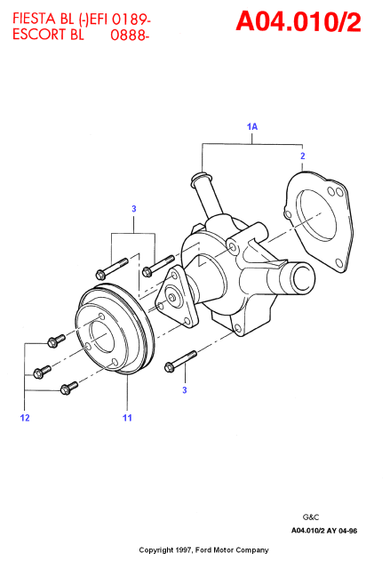 FORD 1 518 094 - Водна помпа vvparts.bg