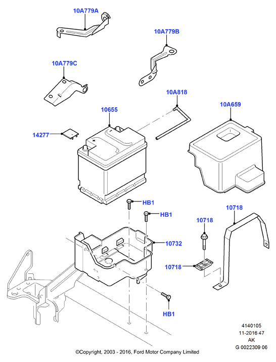 FORD USA 1 940 831 - Стартов акумулатор vvparts.bg