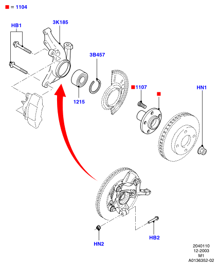 FORD 4692920 - Nut, M22 vvparts.bg