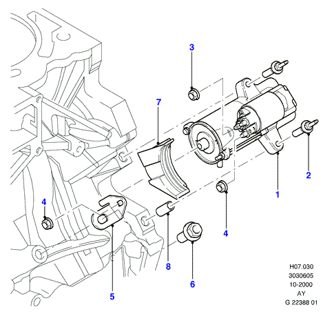 FORD USA 1465010 - Стартер vvparts.bg